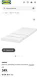 Materac IKEA VIMSIG 80x200 na łóżko rozsuwane