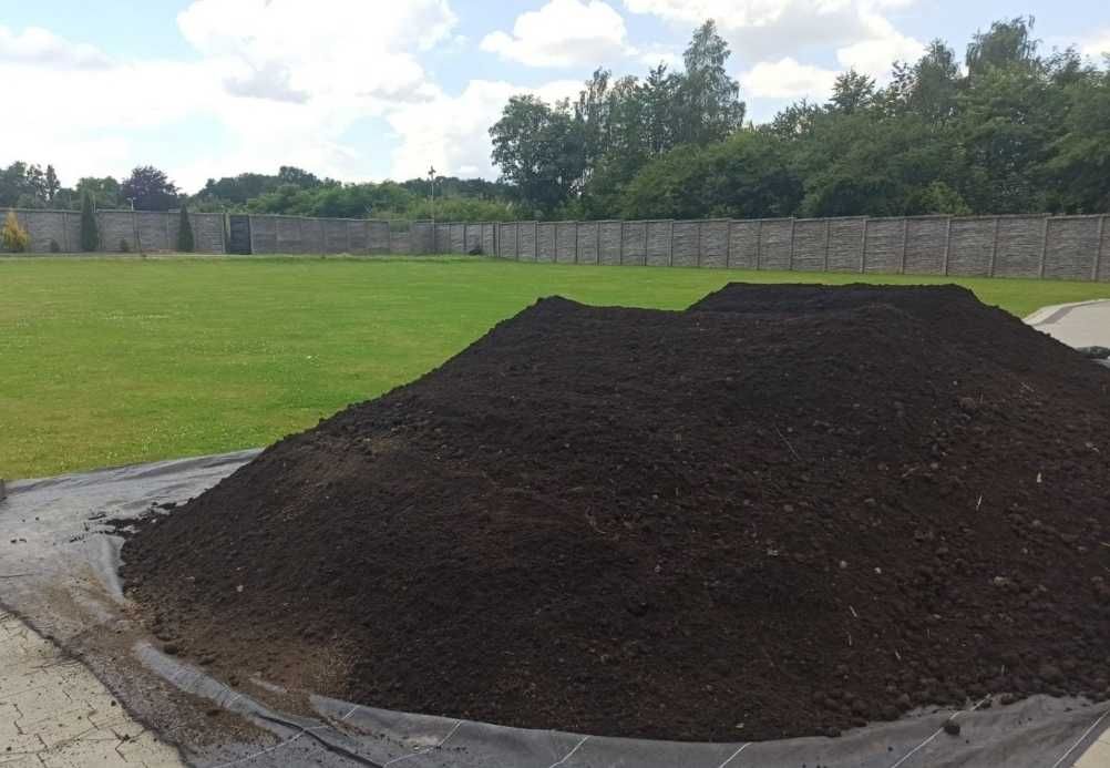 Czysta Ziemia Ogrodnicza Siana Czarnoziem Pod trawnik Humus Koparka