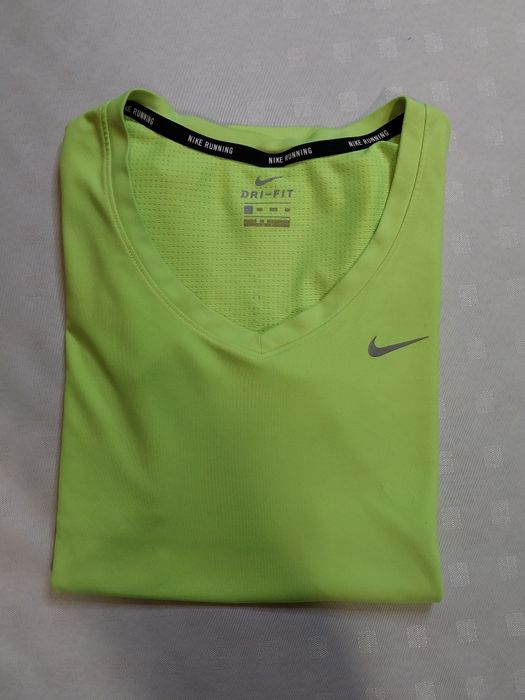 Neonowa damska koszulka treningowa Nike Running XS
