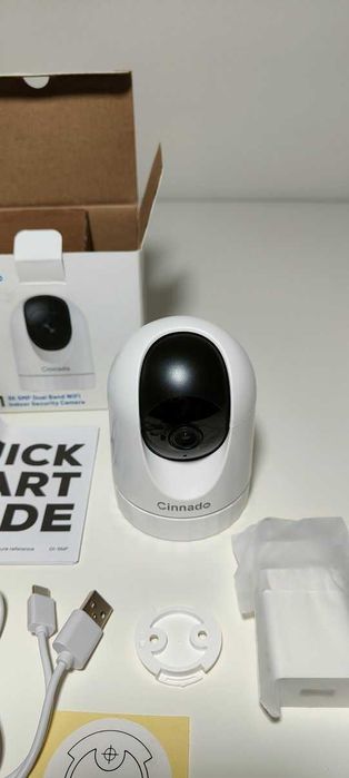 Cinnado Kamera monitoringu wewnątrz - elektroniczna niania 2K WiFi 360