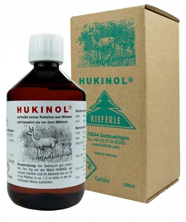 Hukinol 500 ml - zestaw z pipetą, dyspenserami i gazikami