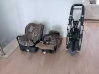 Trio bebe confort - carrinho, alcofa, ovo com adaptador isofix