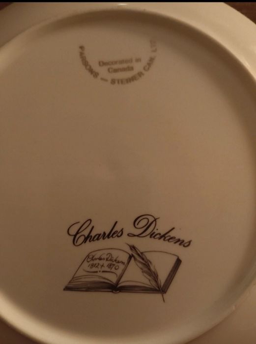 Vintage talerz Charles Dickens