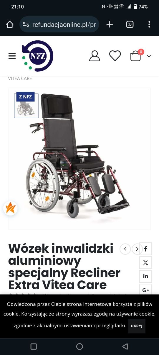 Wózek inwalidzki