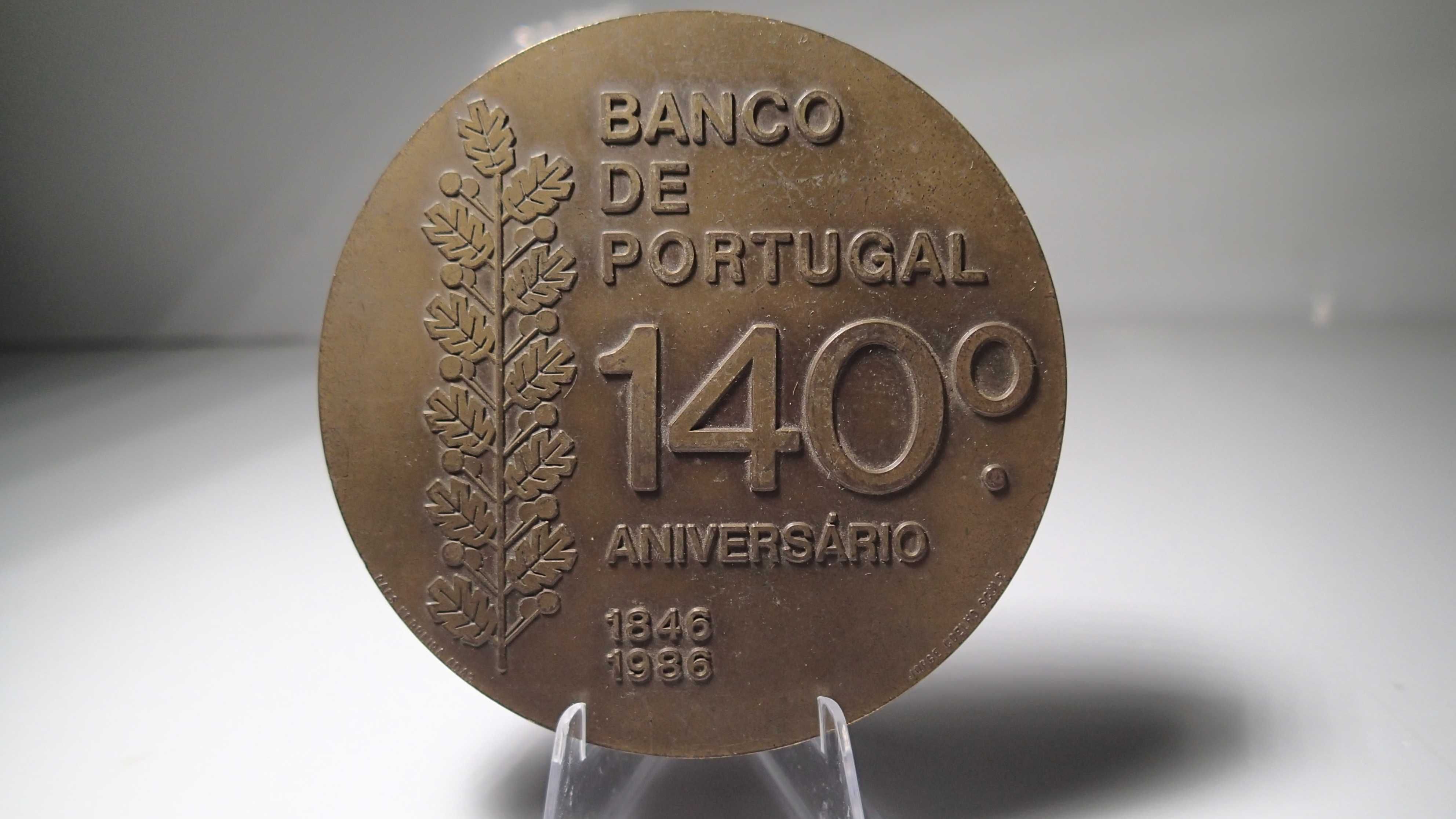 Medalha de Bronze do 140º Aniversário Do Banco de Portugal