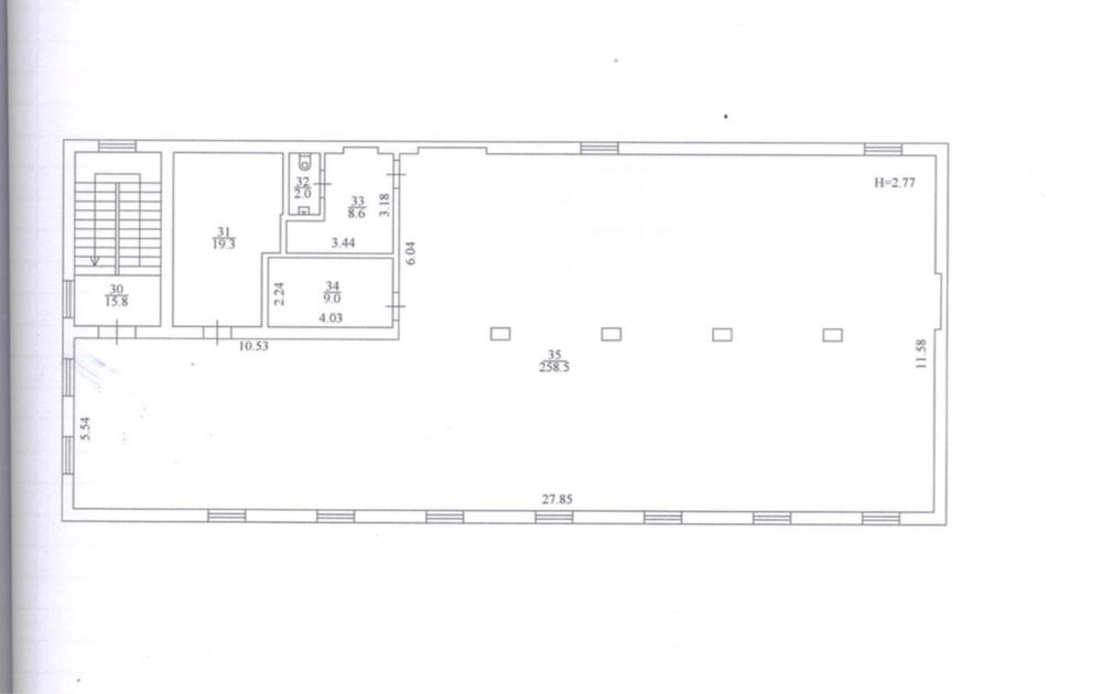 місто Стрий, вул. Вокзальна 11 (приміщення з ремонтом) площа 315 м2