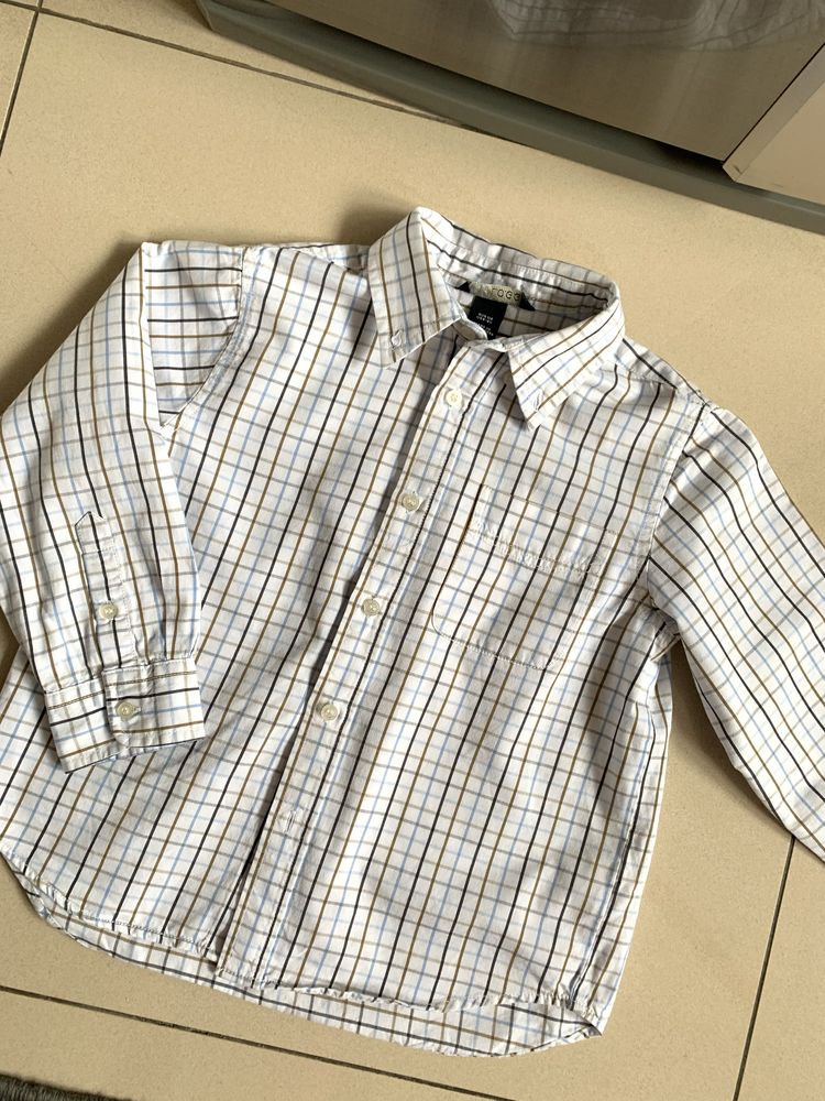 116 H&m LOGG koszula kratka krata krateczka piękna bawełna bdb