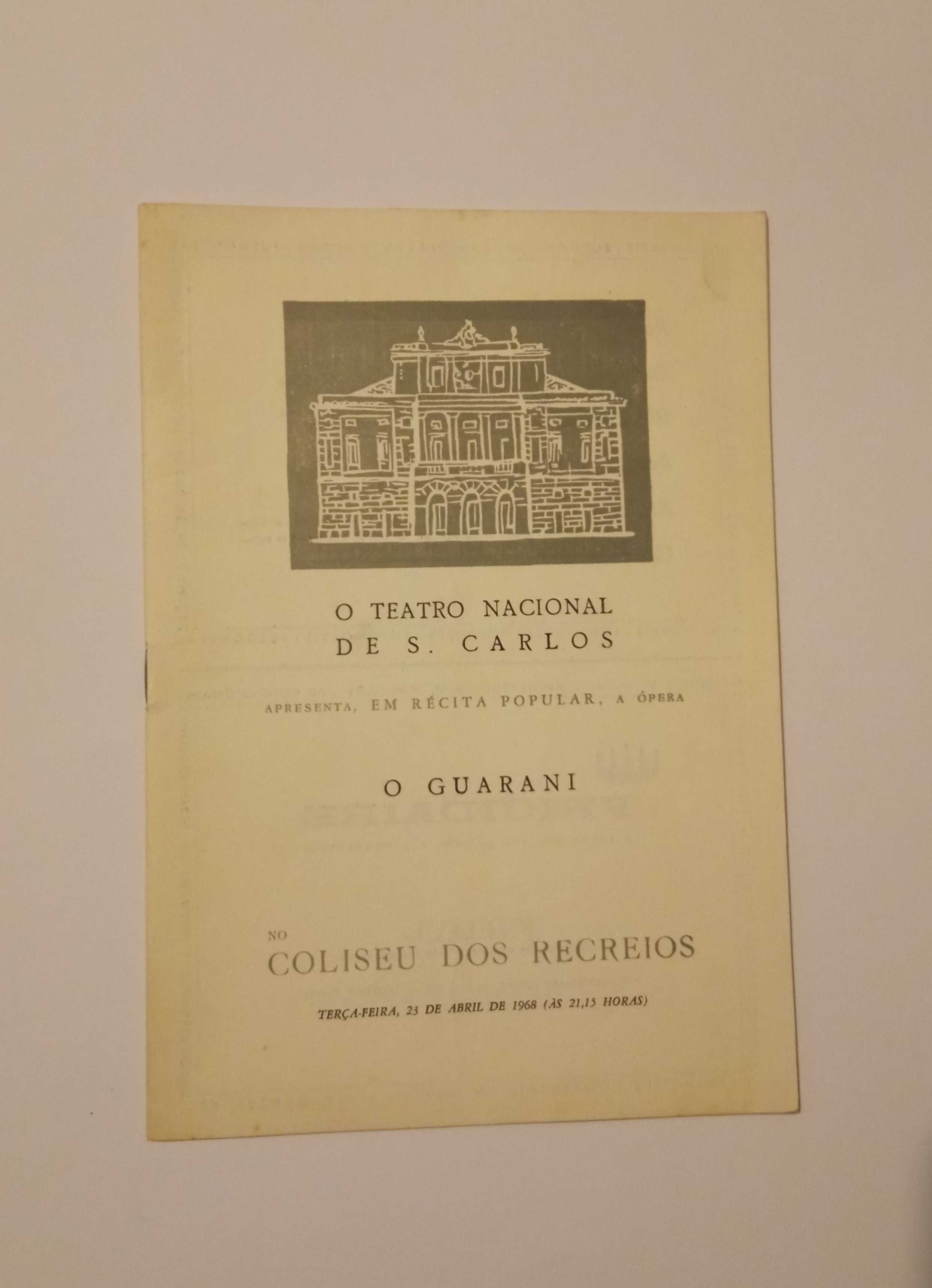 Programas do Teatro Nacional de S. Carlos