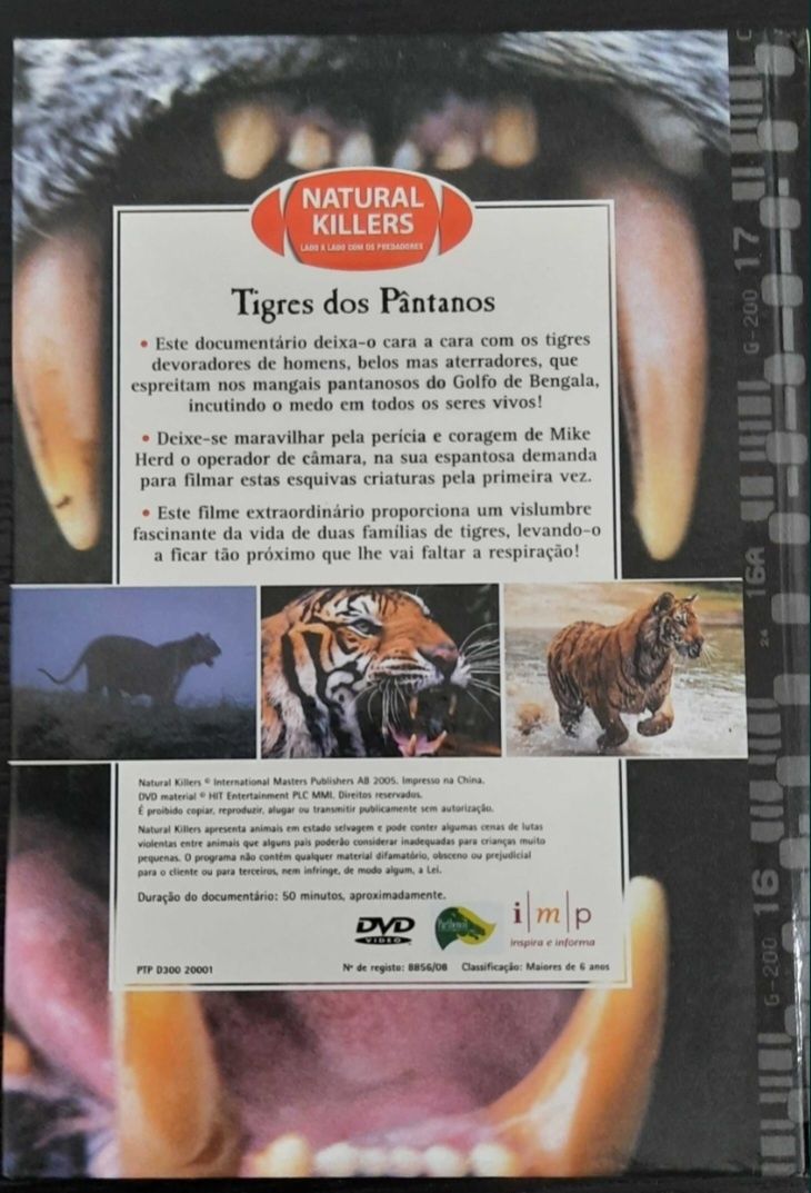 Livro com DVD dos Tigres dos Pântanos