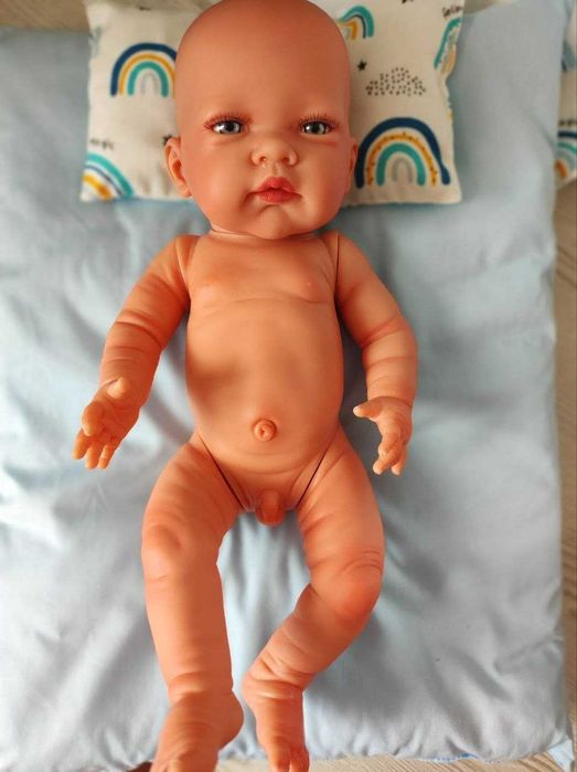 Голий пупс хлопчик реборн Nines d`Onil, 45 см