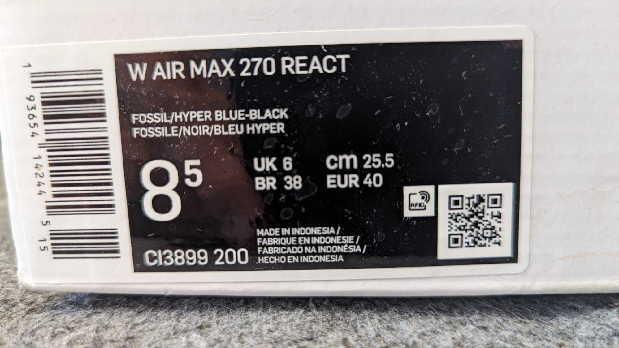 Nike AIR MAX 270 React damskie EUR40