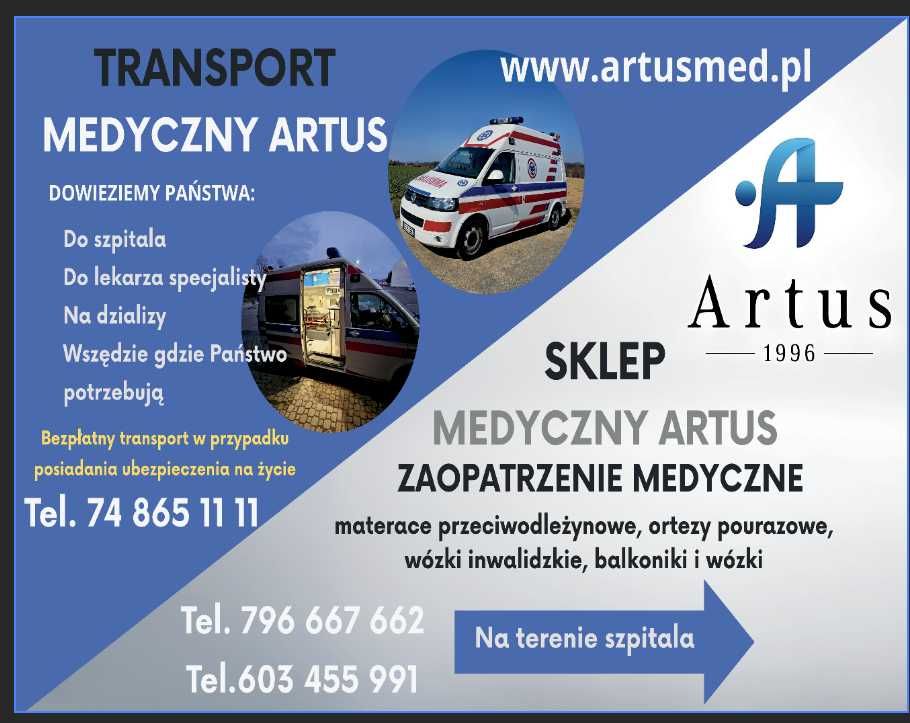 Transport medyczny i sanitarny pacjentów ze zniżką 50% .