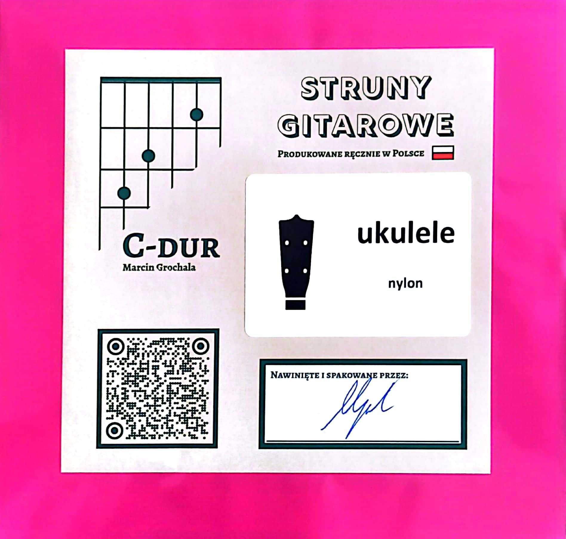 Struny C-dur - ukulele