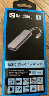 HUB USB-C 13w1 ( 13 in 1) stacja dokujaca PowerDelivery 100W