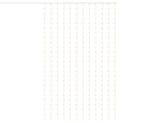 Kurtyna świetlna 300LED - ciepły biały 31V KŚ11332
