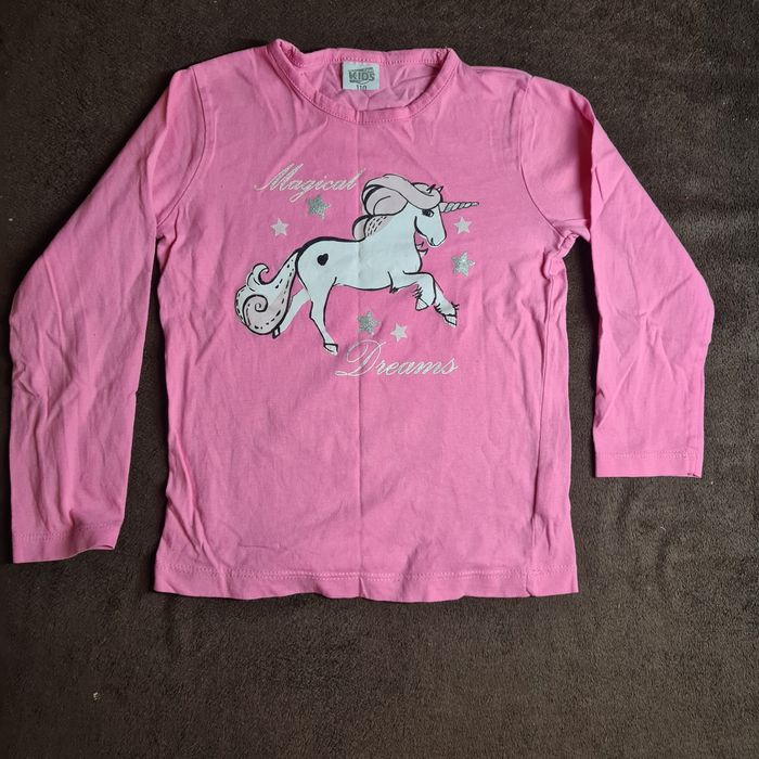 Piżama długi rękaw jednorożec 110