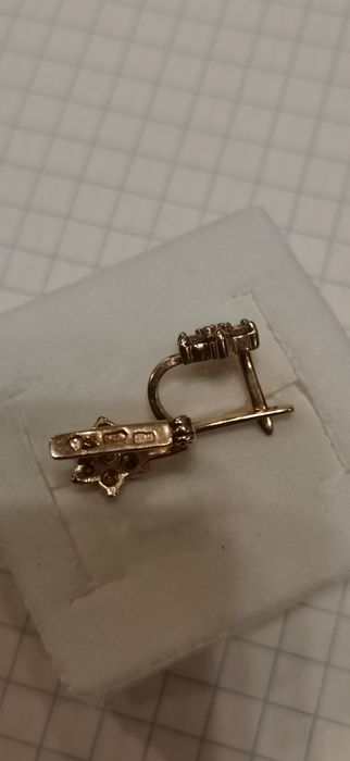 Серги 585 тризуб