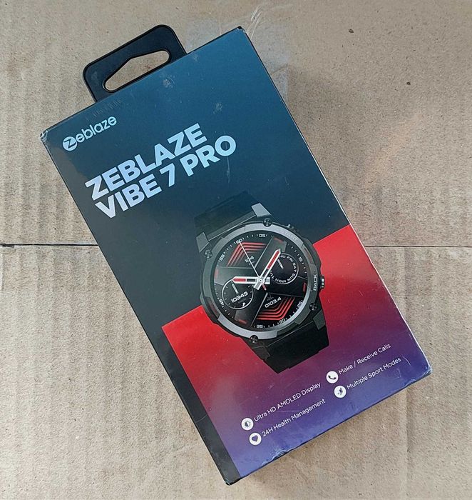 Смарт годинник Zeblaze Vibe 7 Pro Запаяний в плівці. Чорний. Новий