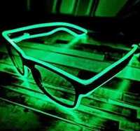 Nowe super okulary świecące na zielono - zabawki
