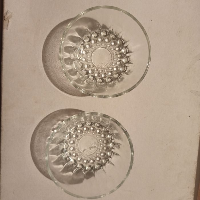 Miseczki szklane z kolekcji "krople rosy" Ząbkowice/ salaterki