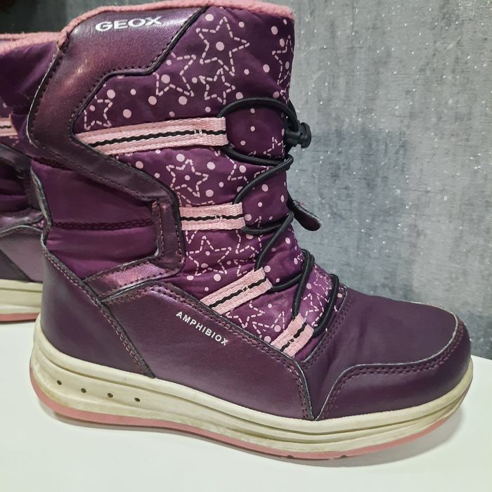 Дитячі зимові чоботи-дутики для дівчинки Geox