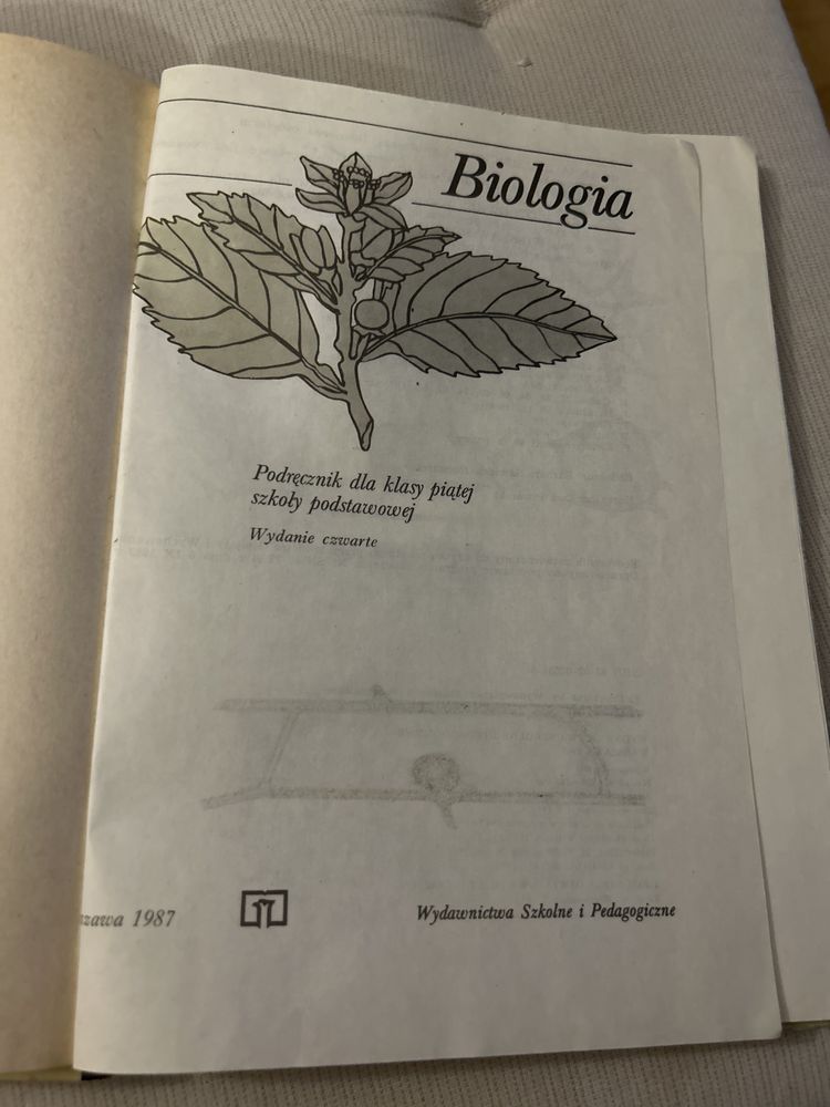 Podręcznik biologia 5 klasa 1987