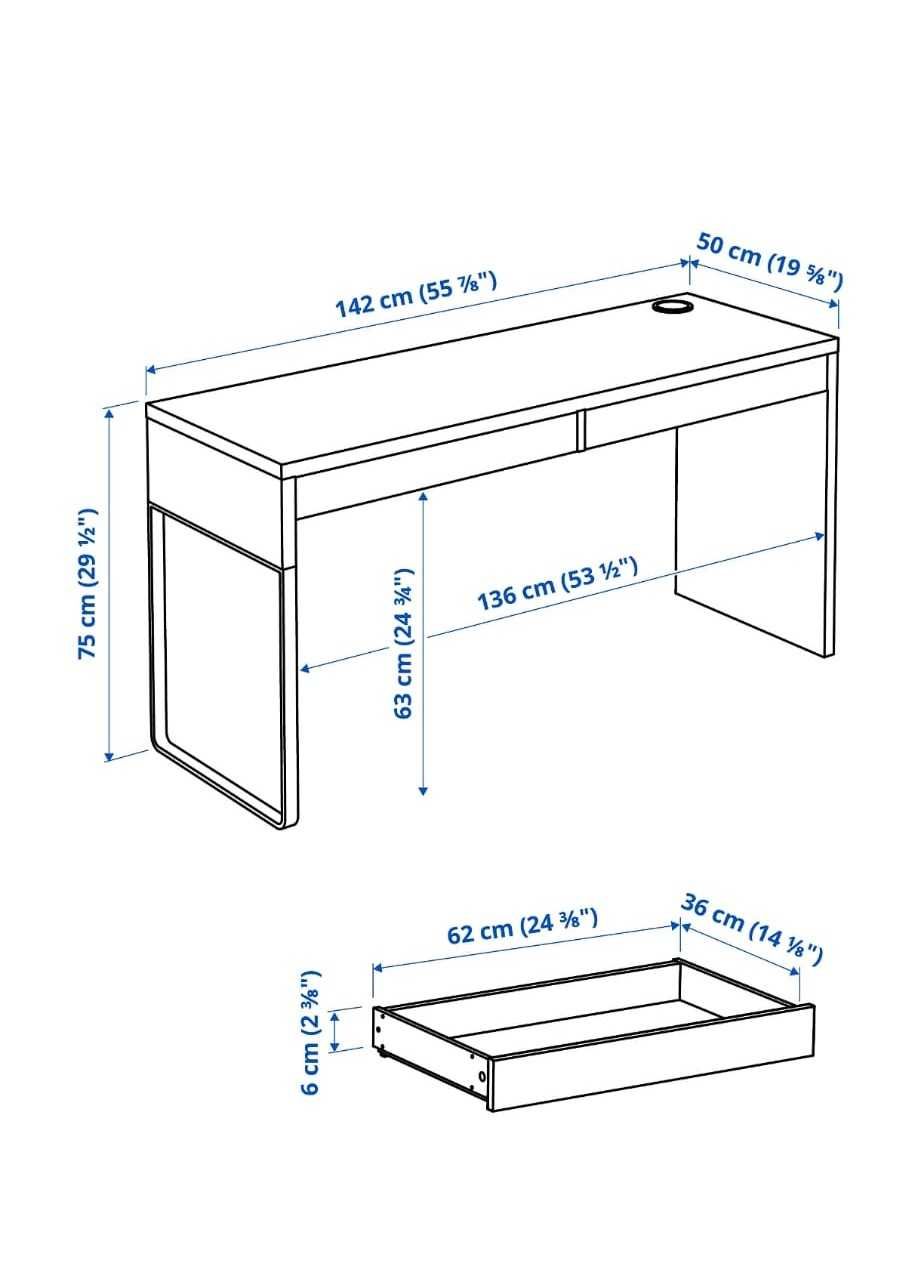 Secretária MICKE - IKEA (2 pessoas)