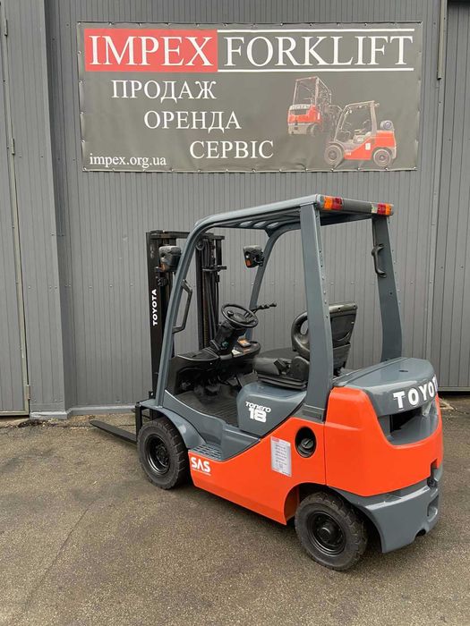 Дизельний навантажувач TOYOTA 62-8FD18, 2017 рік, погрузчик на складі