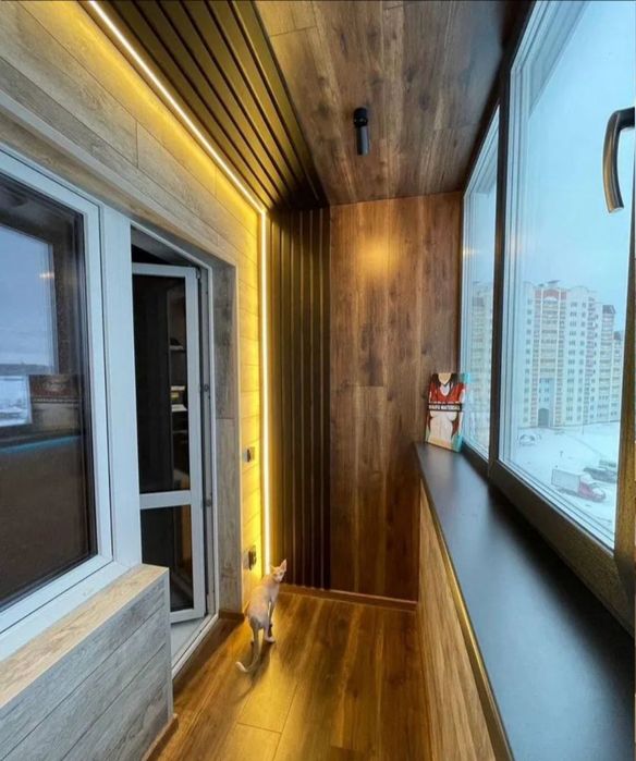 Балкон Під ключ Бориспіль Утеплення Обшивка Скління Ремонт балкона