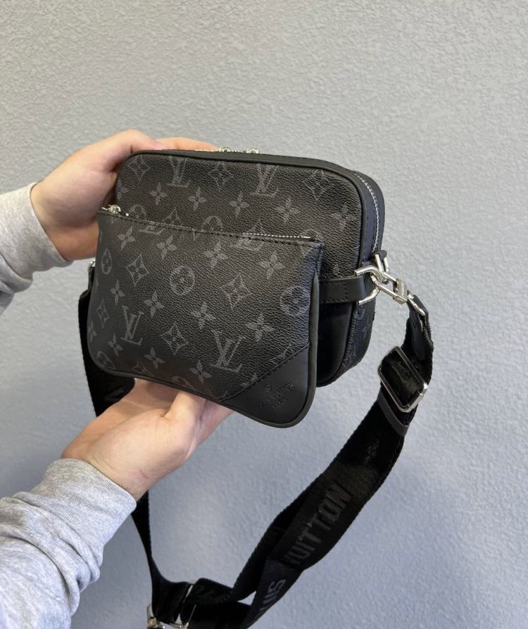 Мужская сумка через плечо 3в1 LV | Барсетка LV | Сумка Louis Vuitton
