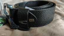 Camel Active czarny skórzany pasek szerokości 4 cm rozm L 100 105 cm