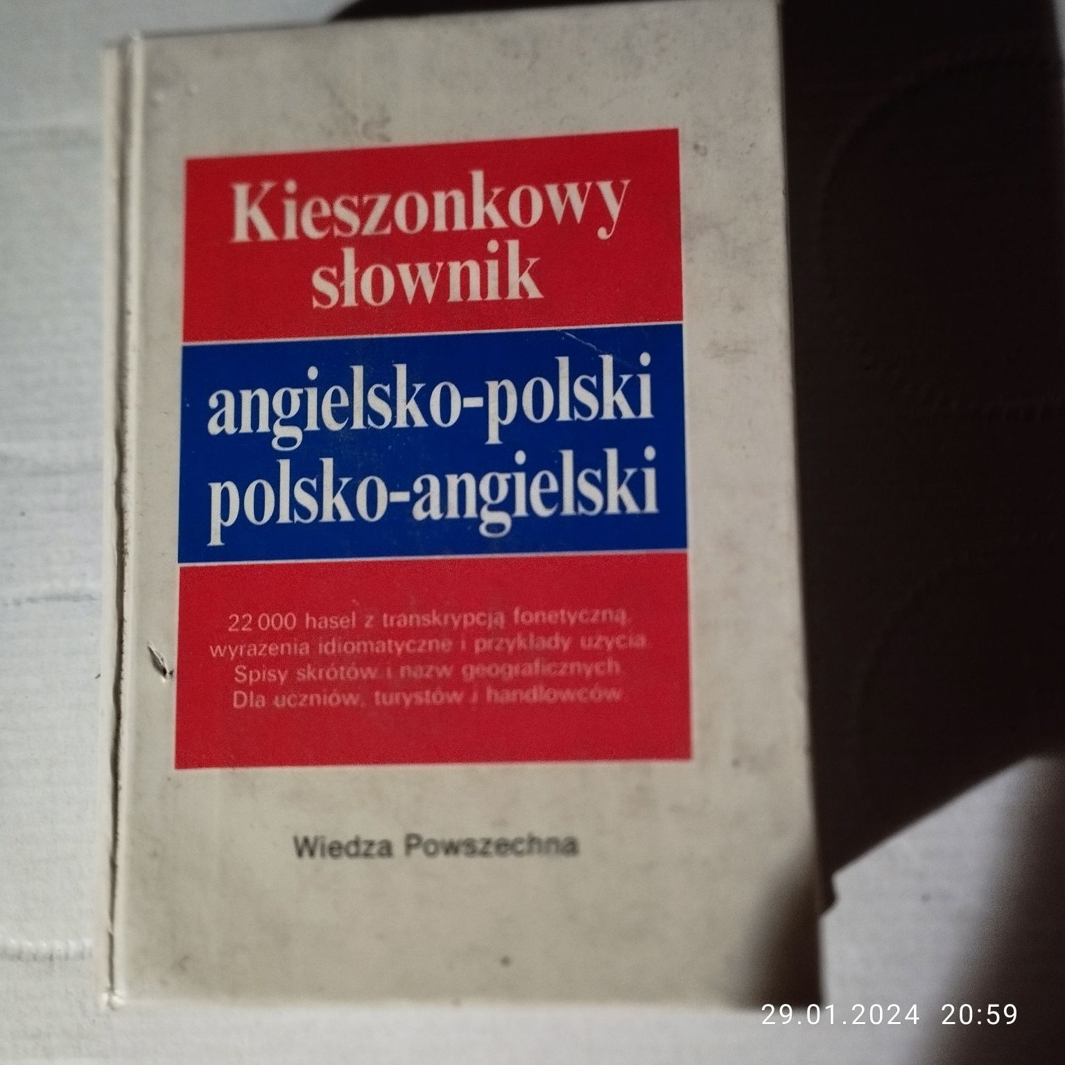 Kieszonkowy słownik angielsko- polski polsko -angielski