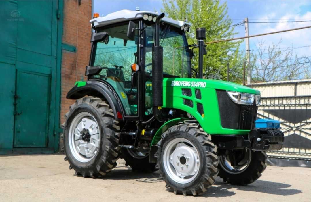 Мінітрактор Euro feng 554  Реверс Кондиціонер Примусова гідравліка