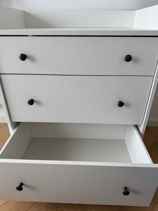 [DOSTAWA] Komoda Ikea Hauga, 3 szuflady, 70x46x84, biały