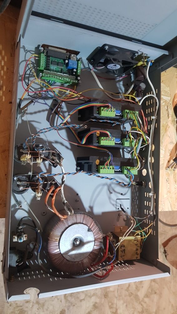 Sterownie CNC pod mach3D sterownik LPT 3 lub 4 osie mocny zasilacz