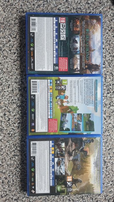 Minecraft/Assassins creed valhalla/Ark Playstation 4