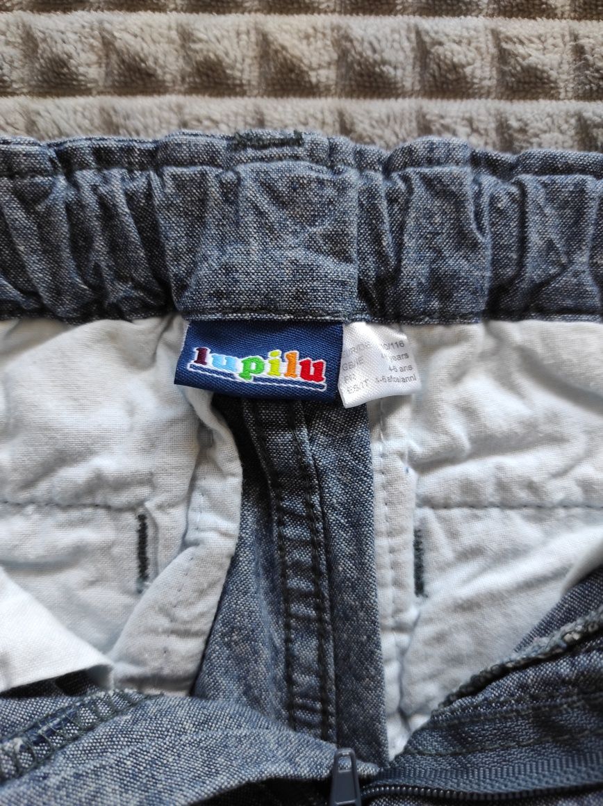 Spodnie dla chłopca cienki jeans 110-116