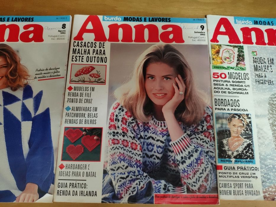 3 Revistas Anna Moda e Lavores