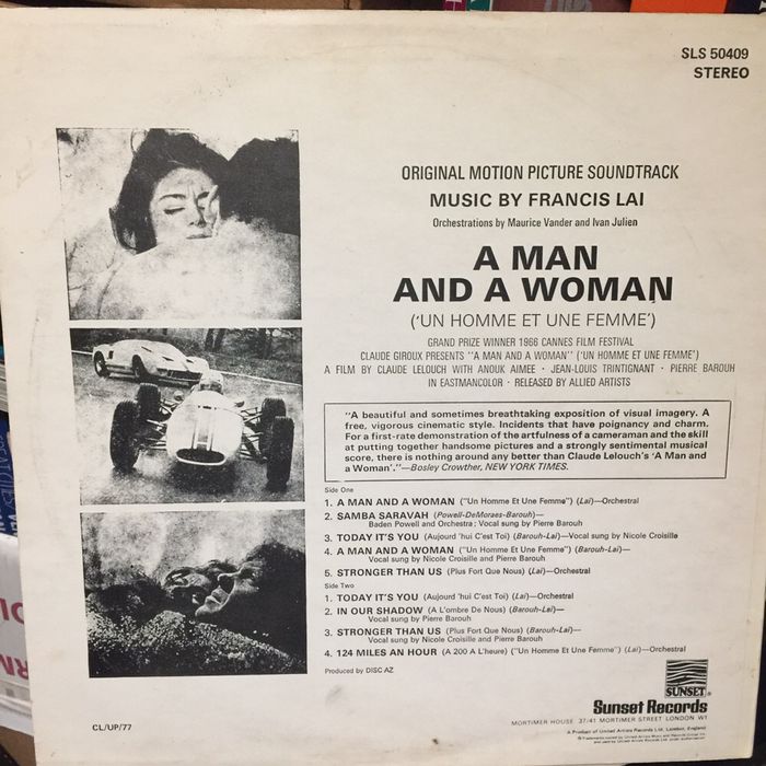 Vinil: A man and a woman - 1967