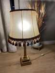 Lampa stołowa / stojąca Antyk złota + marmurowa podstawka