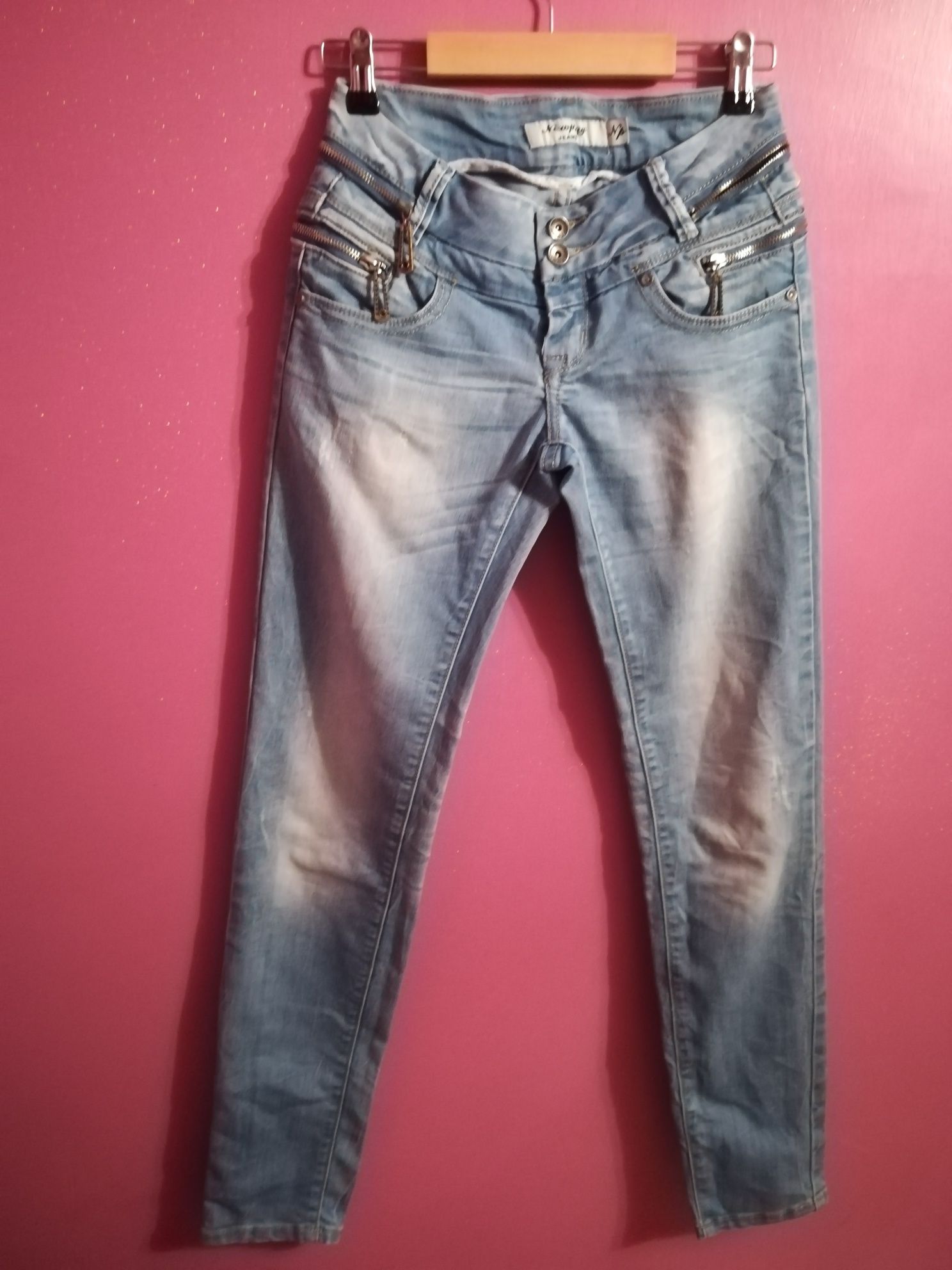 Spodnie XXS 25/34 NEWPLAY JEANS jasnoniebieskie