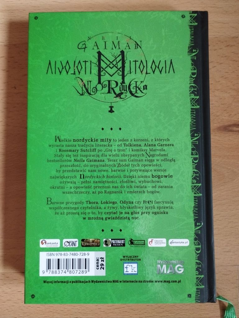 Książka Mitologia Nordycka Neil Gaiman