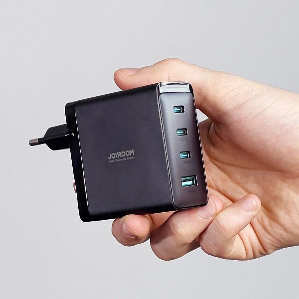 Ładowarka GaN Joyroom JR-TCG04EU 100W 3x USB-C USB-A + kabel USB-C / U