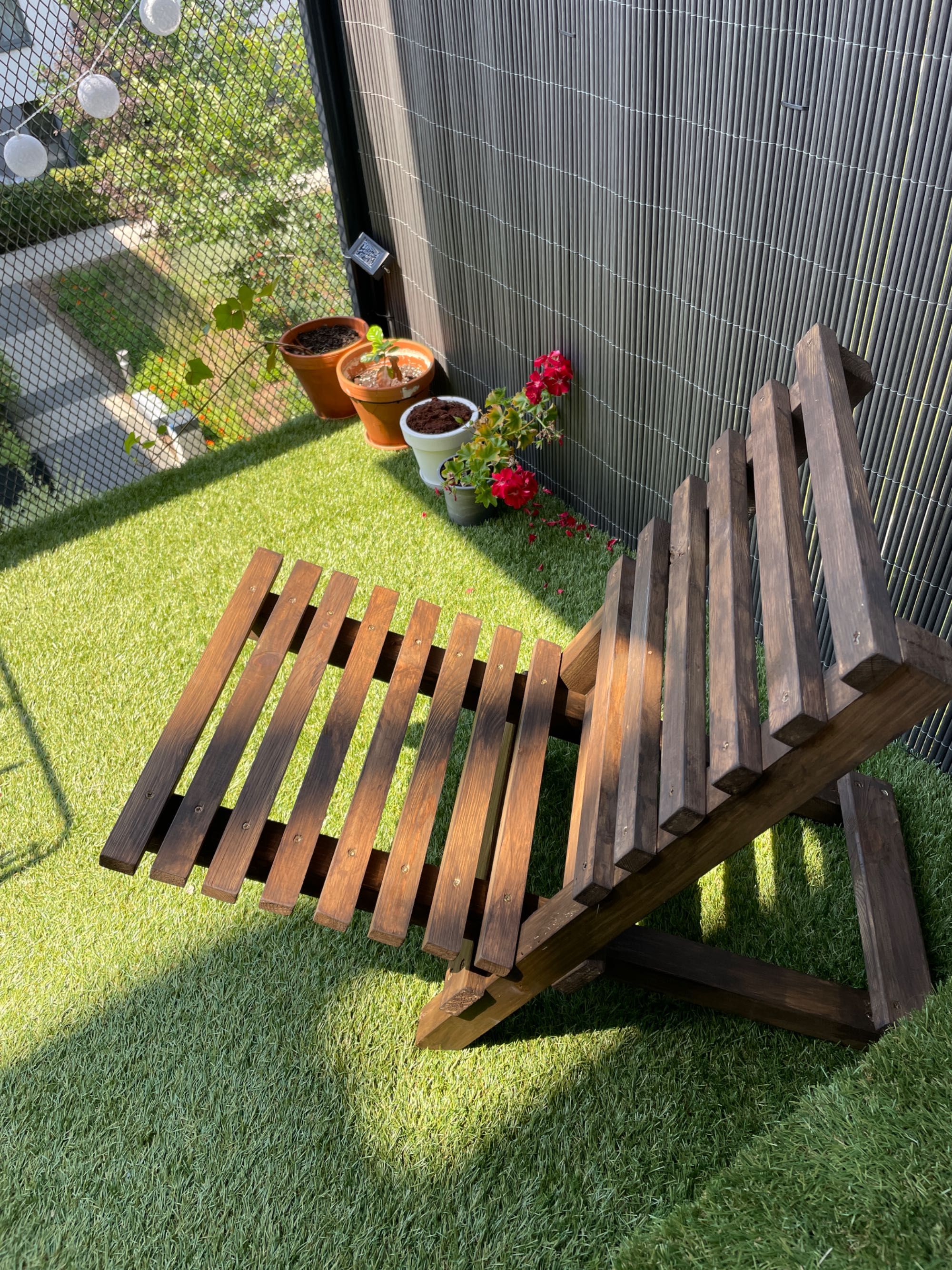 Osłona mata na taras balkon sztuczna kompozytowa antracytowa Naterial