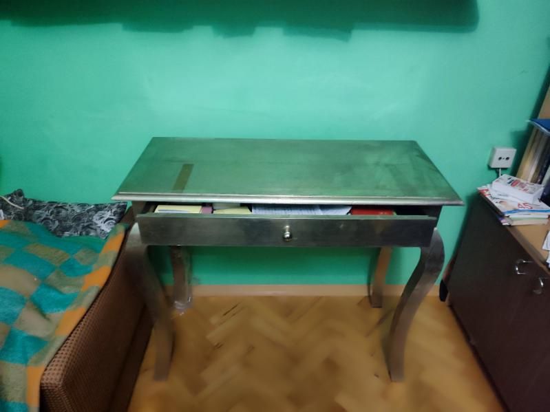 Toaletka/ konsola srebrna