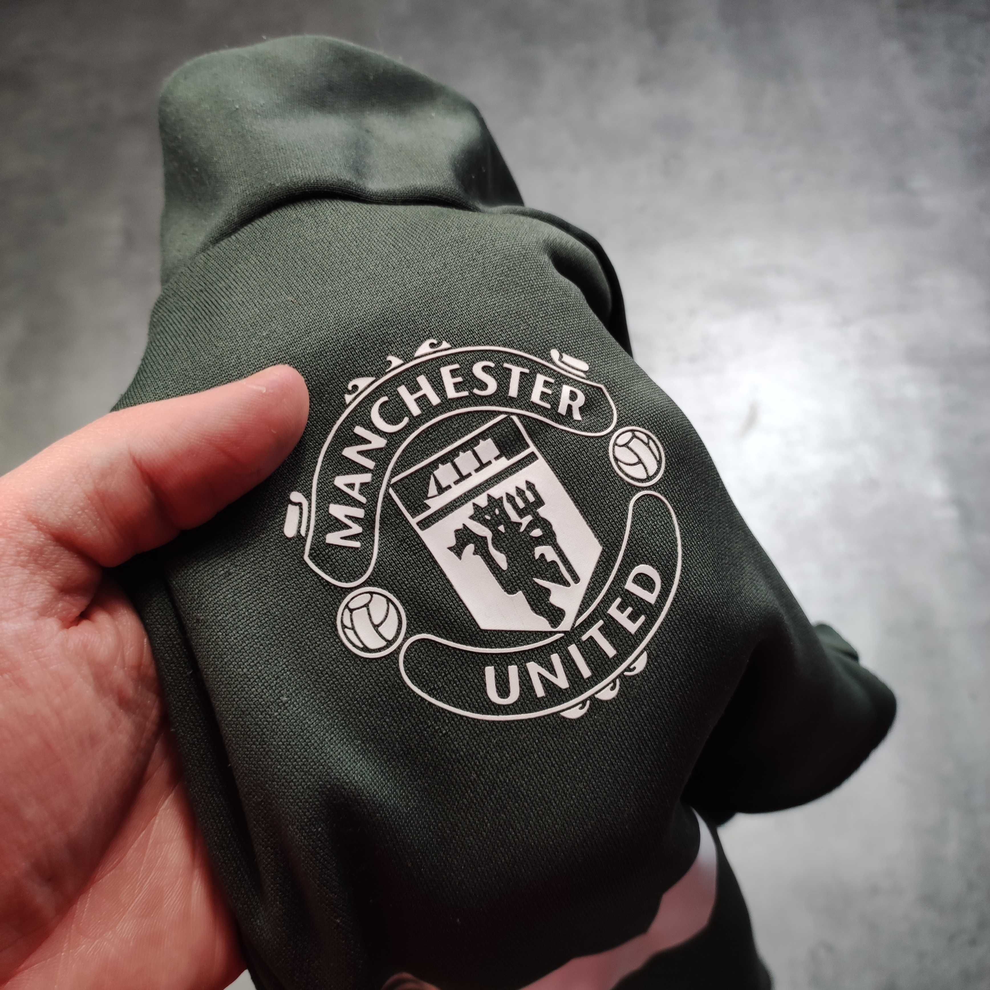 MĘSKA Bluza z Kapturem Hoodie Trening Adidas Manchester United Clima