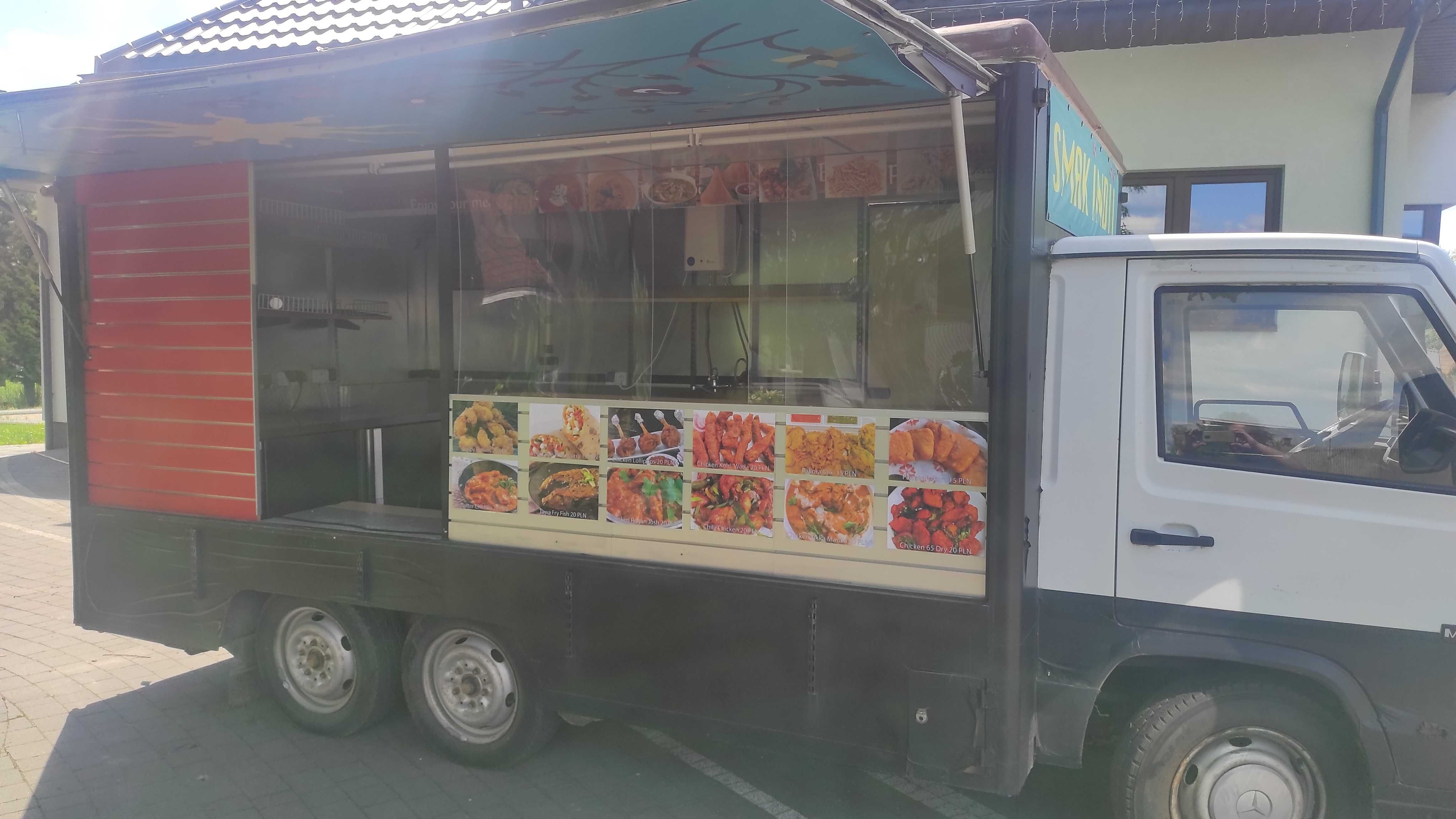 Wyposarzony kultowy Foodtruck Mercedes Benz MB