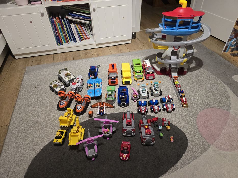 Mega zestaw pisi patrol pojazdy baza patrolowiec