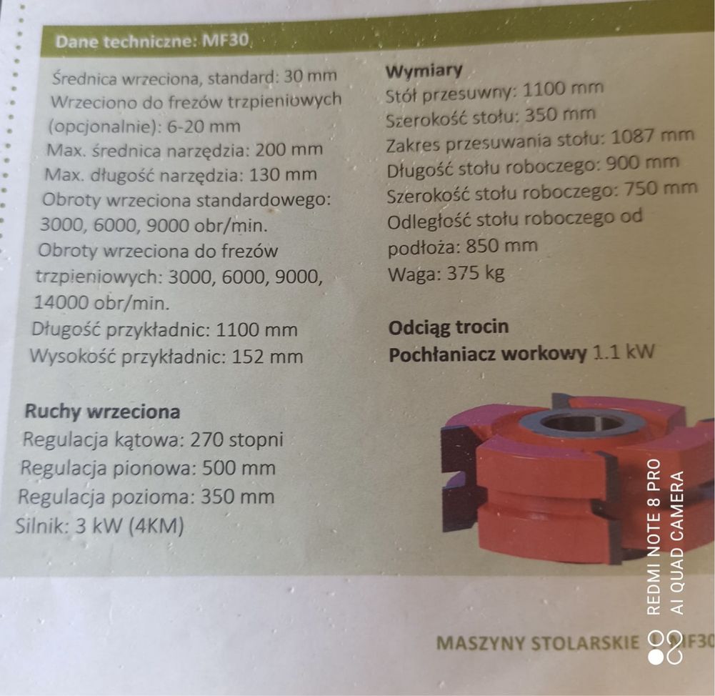 Frezarka wielofunkcyjna Logosol MF30 (Woodmizer MF130)