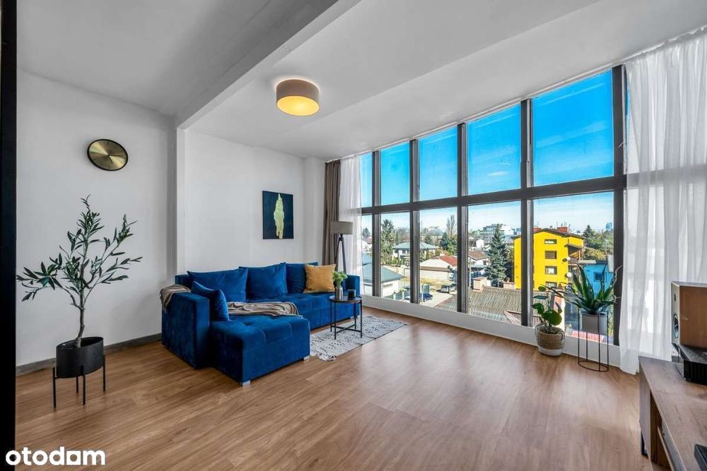 Dwupokojowe loftowe mieszkanie z pięknym widokiem